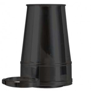 Cone Top Cowl dia 125mm - Black